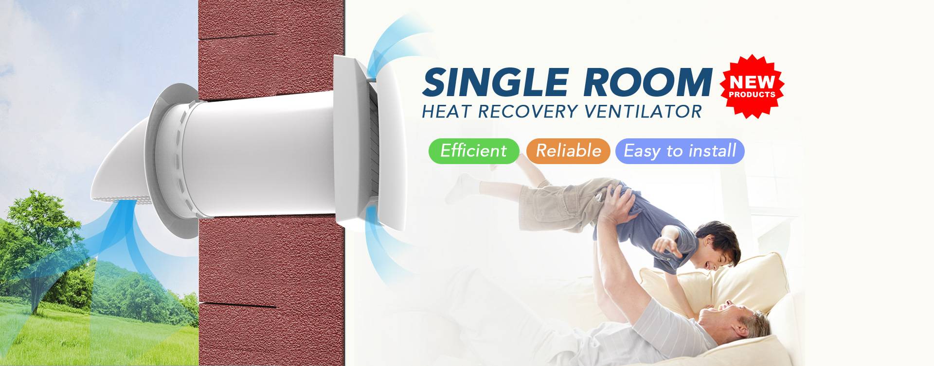 Single Room Heat Recovery Ventilator
